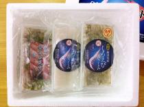 新湊名産セットA【シロエビ刺身・シロエビ昆布〆・甘エビ昆布〆】